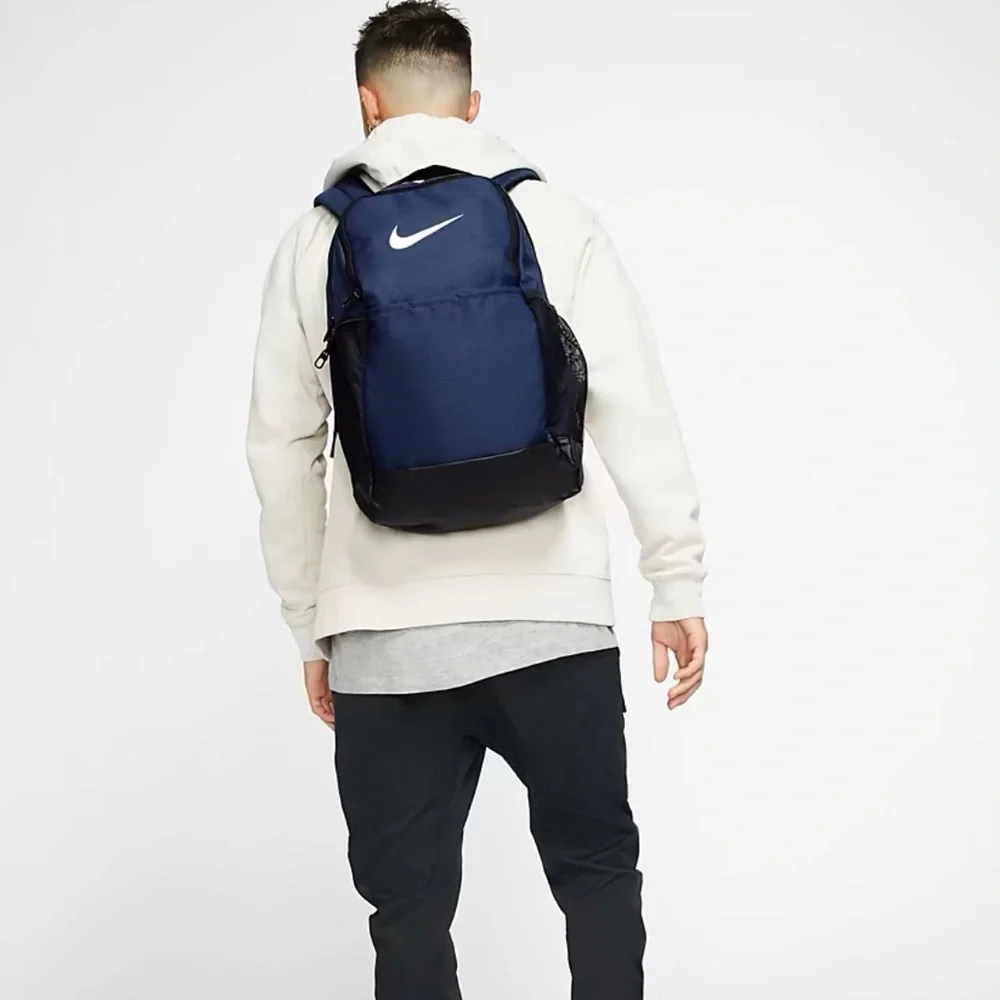 New Nike Men's Blue and Black Backpack medium